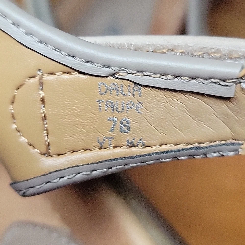 Earth Taupe Suade Wedge Sandals - Picture 5 of 5